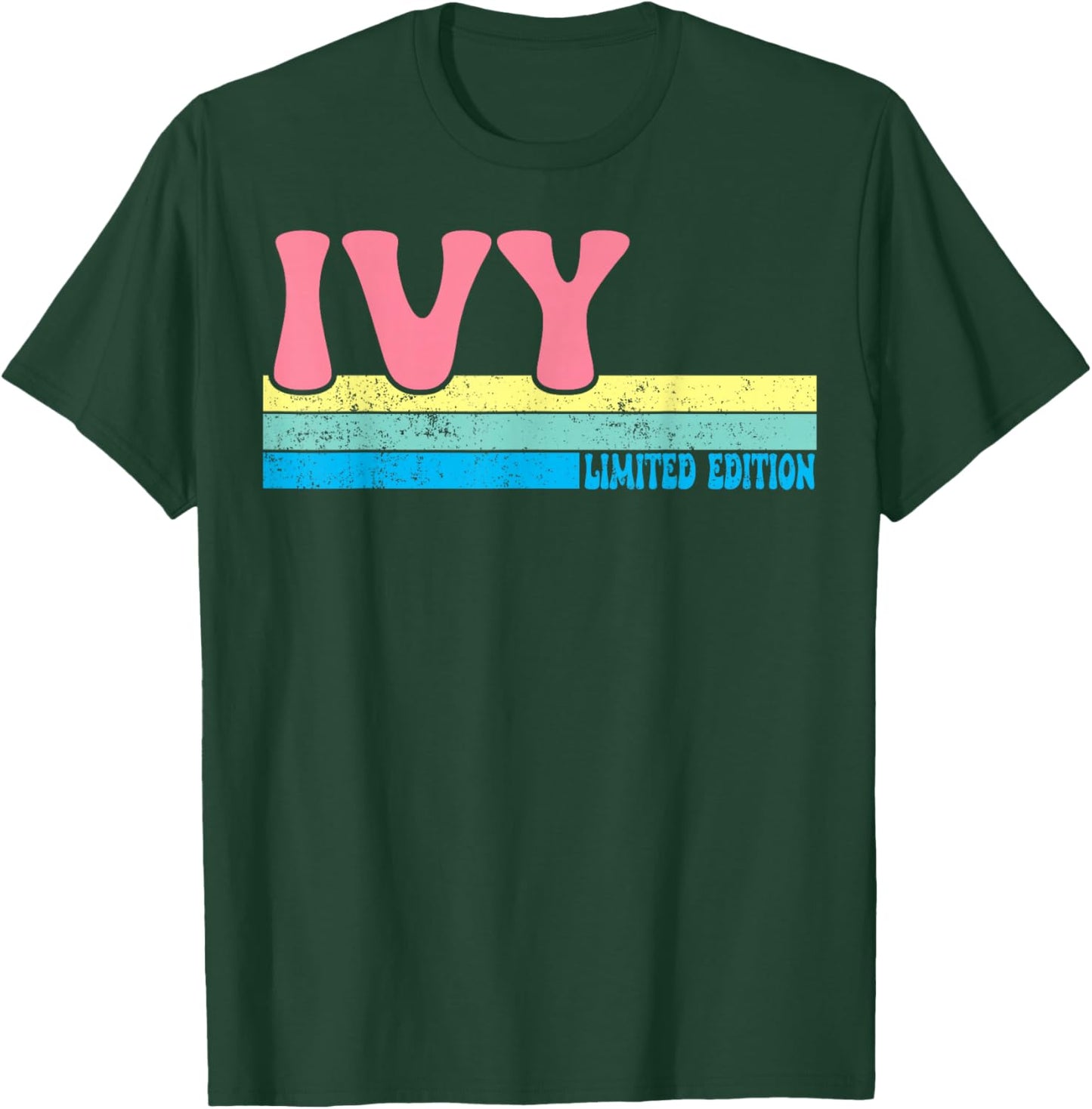 IVY Name Personalized Cute Idea Groovy Women IVY T-Shirt - T-Shirt | Forest