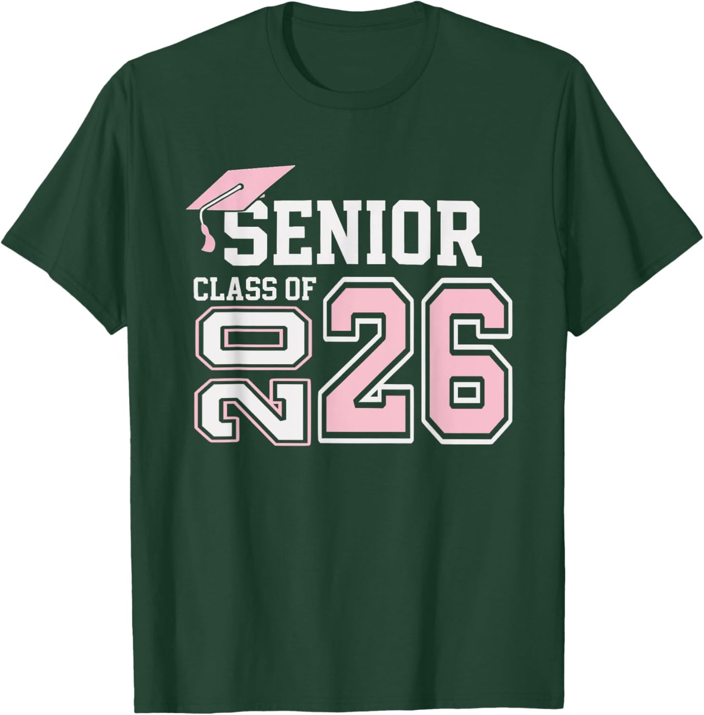 Class of 2026 pink senior girls graduation first day seniors T-Shirt - T-Shirt | Forest