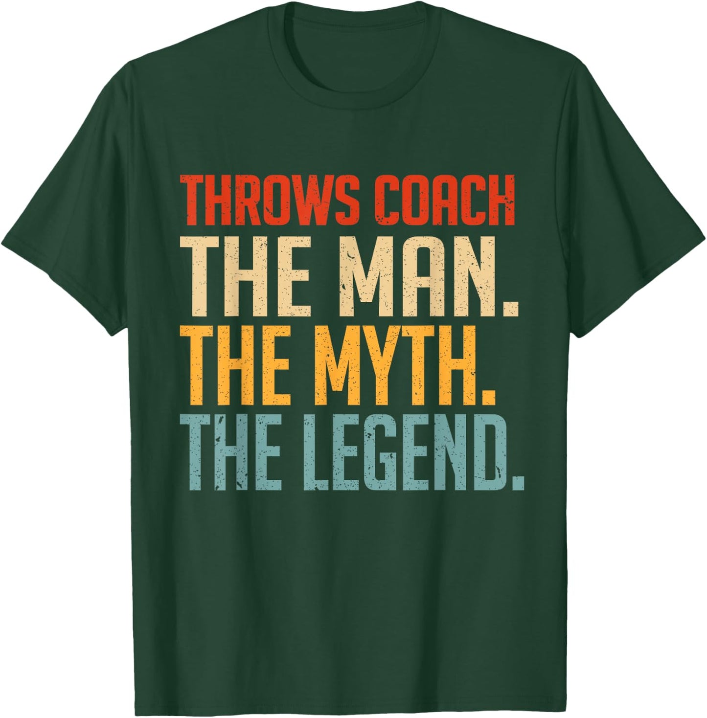 Fun Hilarious Funny Track & Field Throwing Throws Coach T-Shirt - T-Shirt | Forest