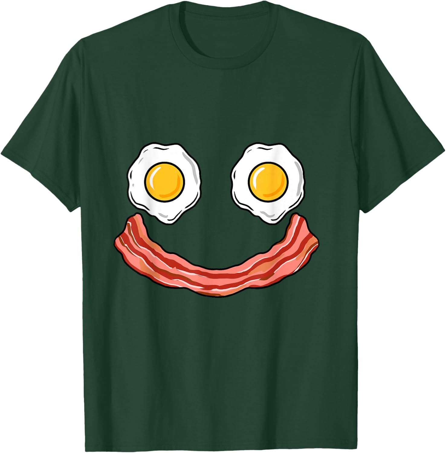 Smiling Egg and Bacon T-Shirt - T-Shirt | Forest