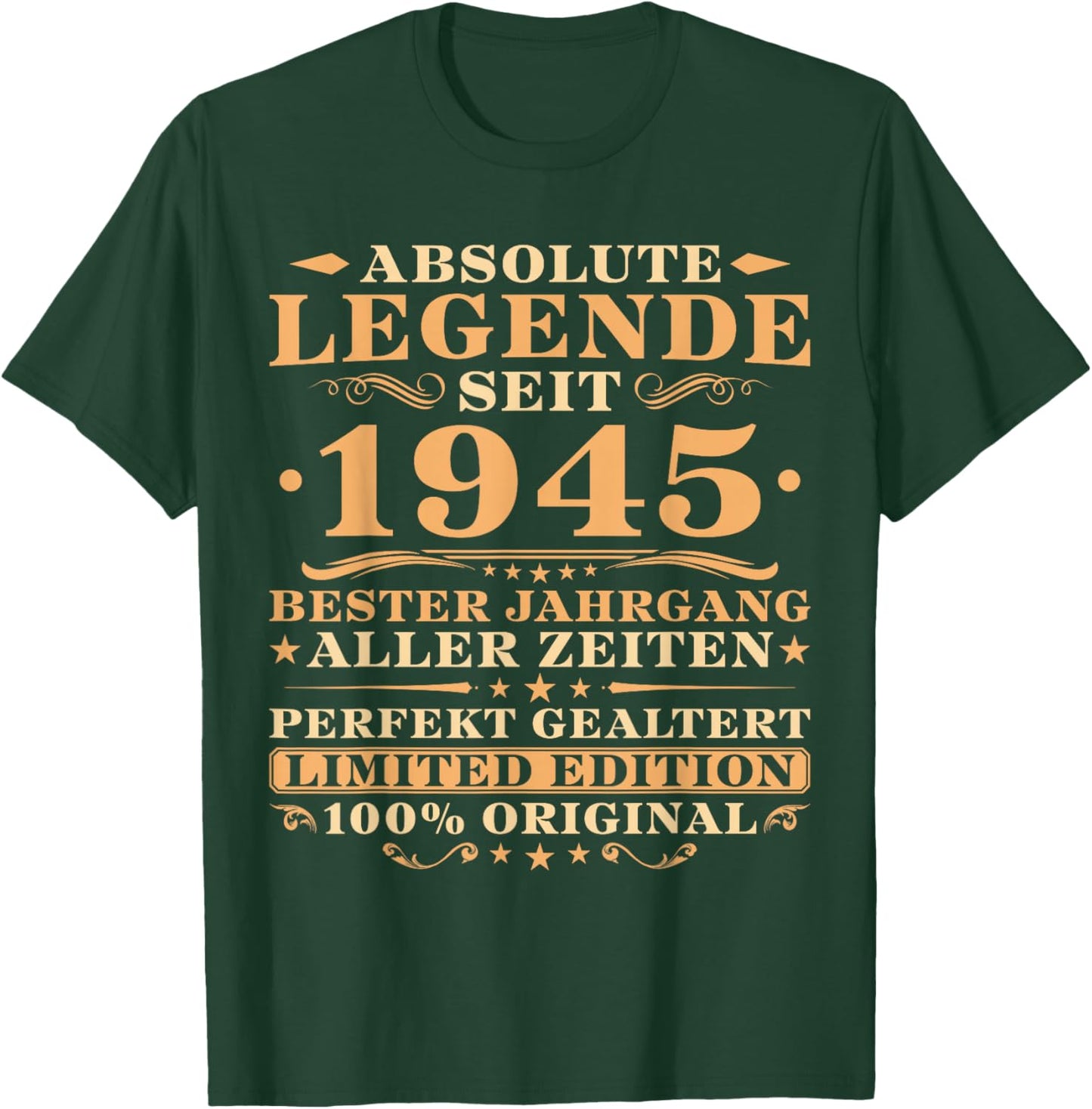 80. Geburtstag Absolute Legende Jahrgang 1945 T-Shirt - T-Shirt | Forest