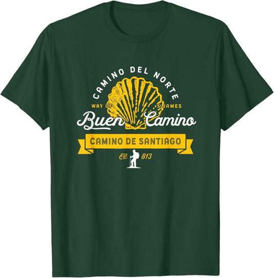 Camino del Norte - El Camino de Santiago T-Shirt - T-Shirt | Forest