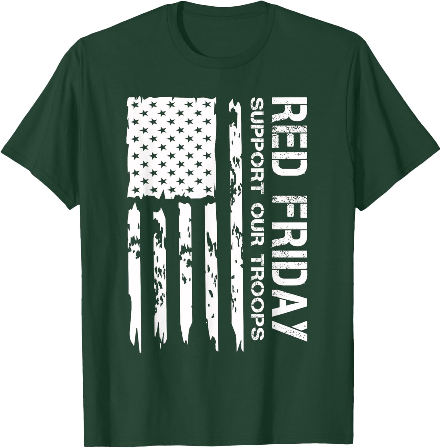 American Flag Red Friday Military Remember Everyone Deployed Women Men T-Shirt - T-Shirt | Forest