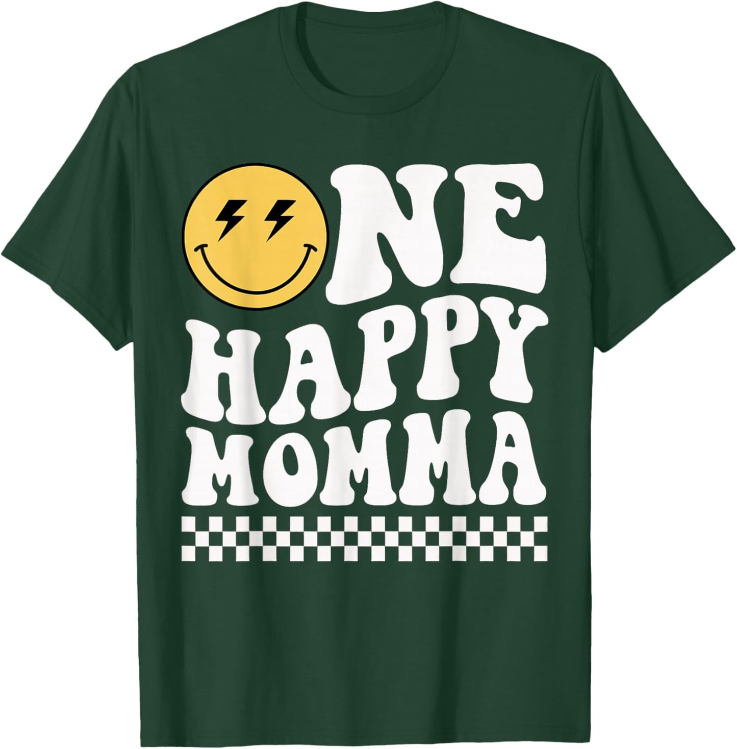 One Happy Dude Momma 1st Birthday Family Matching T-Shirt - T-Shirt | Forest