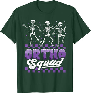 Dancing Skeleton Ortho Squad Nurse Orthopedic Halloween T-Shirt - T-Shirt | Forest