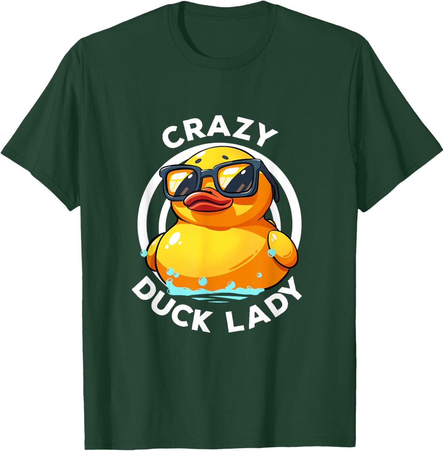 Crazy Duck Lady Cute Duck Mom Duck Owner Funny I Love Ducks T-Shirt - T-Shirt | Forest