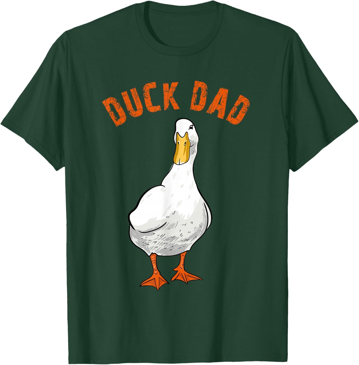 Cute Duck Dad Lover Illustration Gift Duck Owner Gifts T-Shirt - T-Shirt | Forest