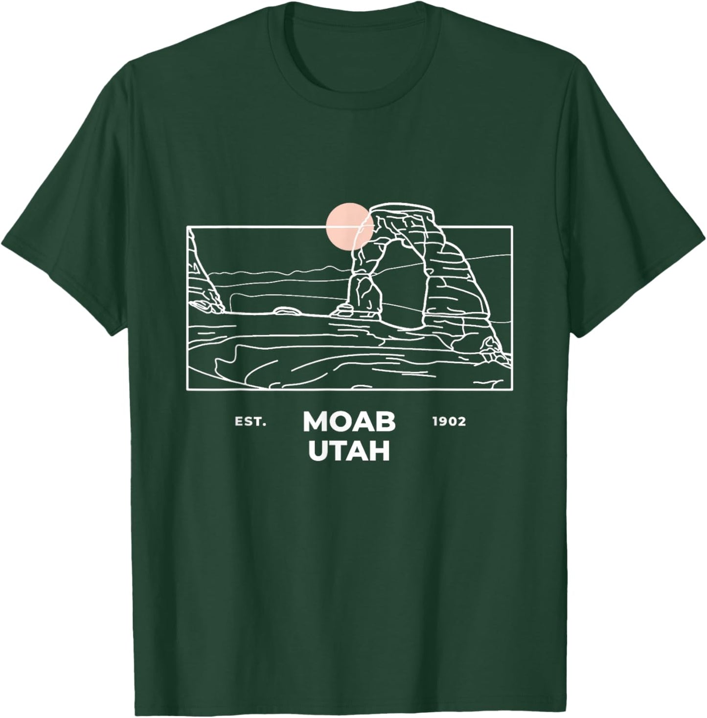 Moab City Utah Arches National Park Delicate Arch Souvenir T-Shirt - T-Shirt | Forest