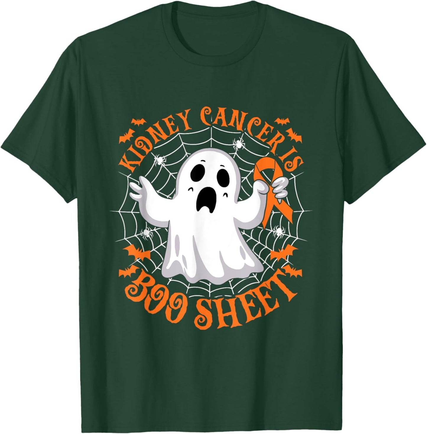 Kidney Cancer is Boo Sheet Halloween Costume T-Shirt - T-Shirt | Forest