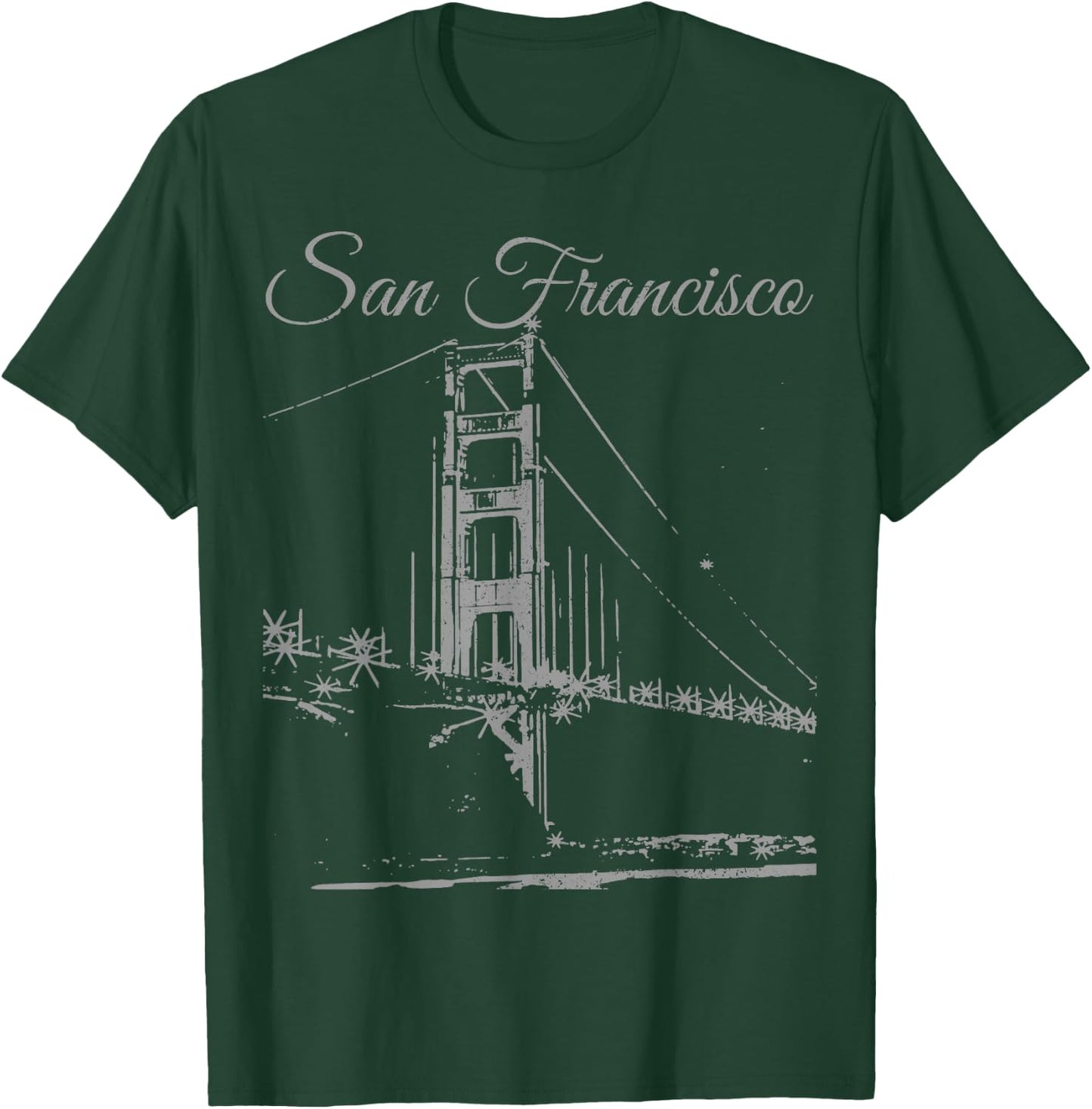 San Francisco Golden Gate Bridge California USA Souvenir T-Shirt - T-Shirt | Forest