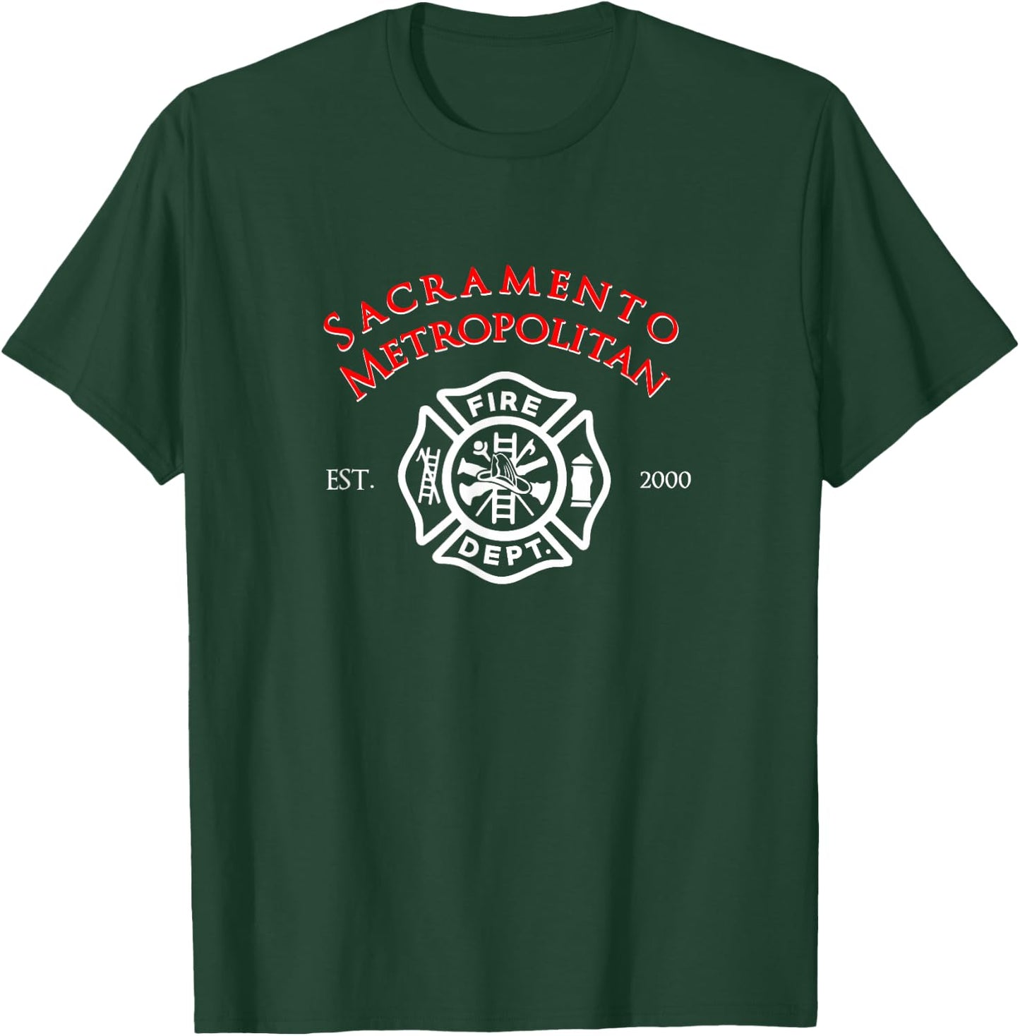 Sacramento Metropolitan Fire Division Firefighter T-Shirt - T-Shirt | Forest