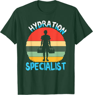 Hydration Specialist Team Manager Football Hydrated Waterboy T-Shirt - T-Shirt | Forest