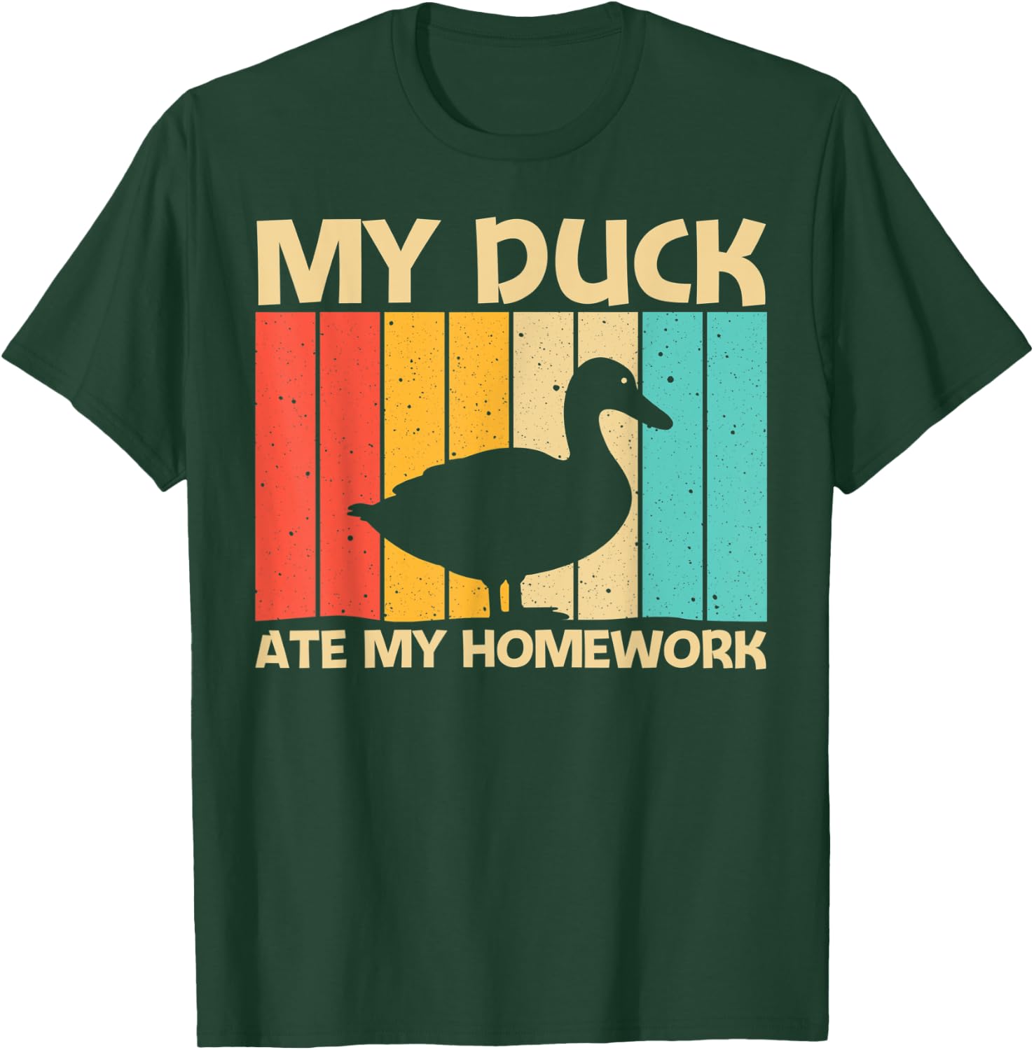 Funny Duck Design For Kids Boys Duck Farmer Hunting Lovers T-Shirt - T-Shirt | Forest