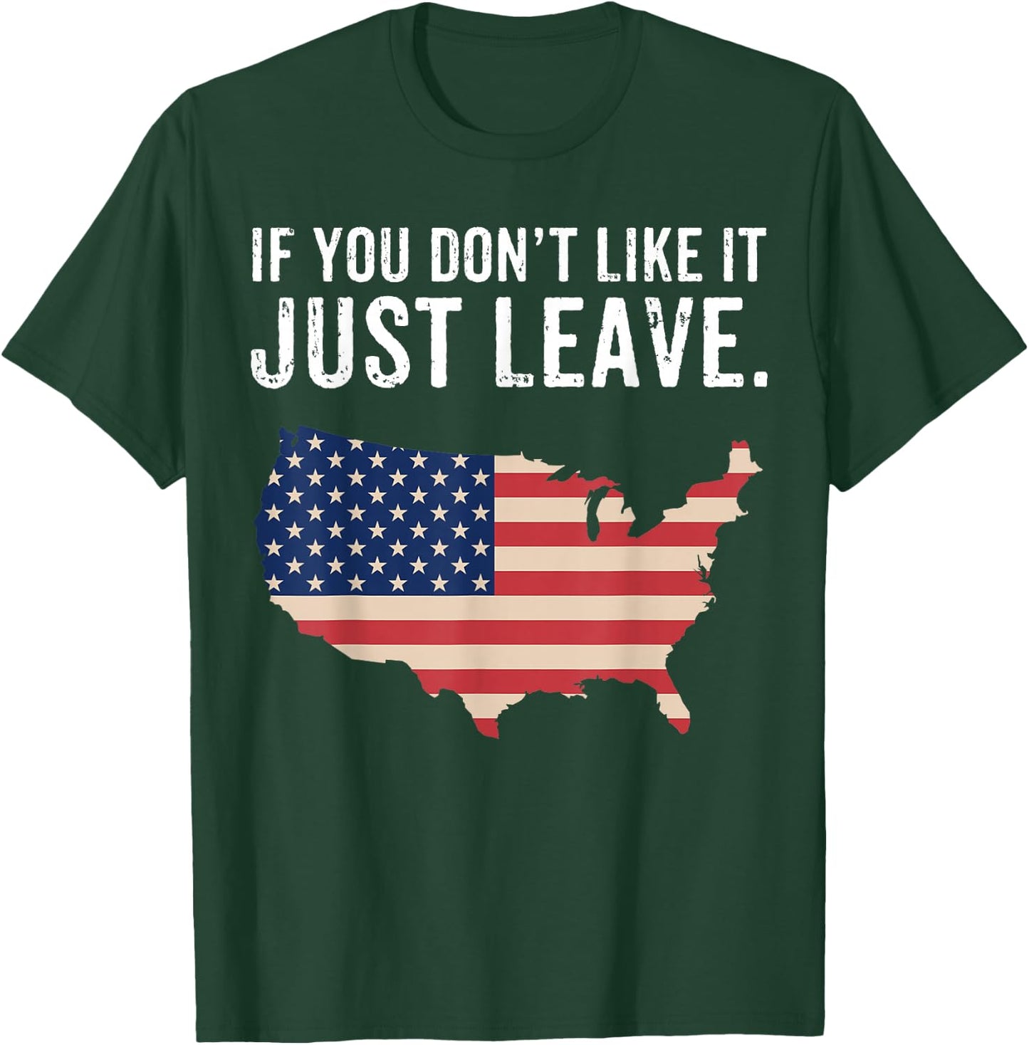 Betsy Ross If You Don't Like It Just Leave Patriotic Flag Women Men T-Shirt - T-Shirt | Forest