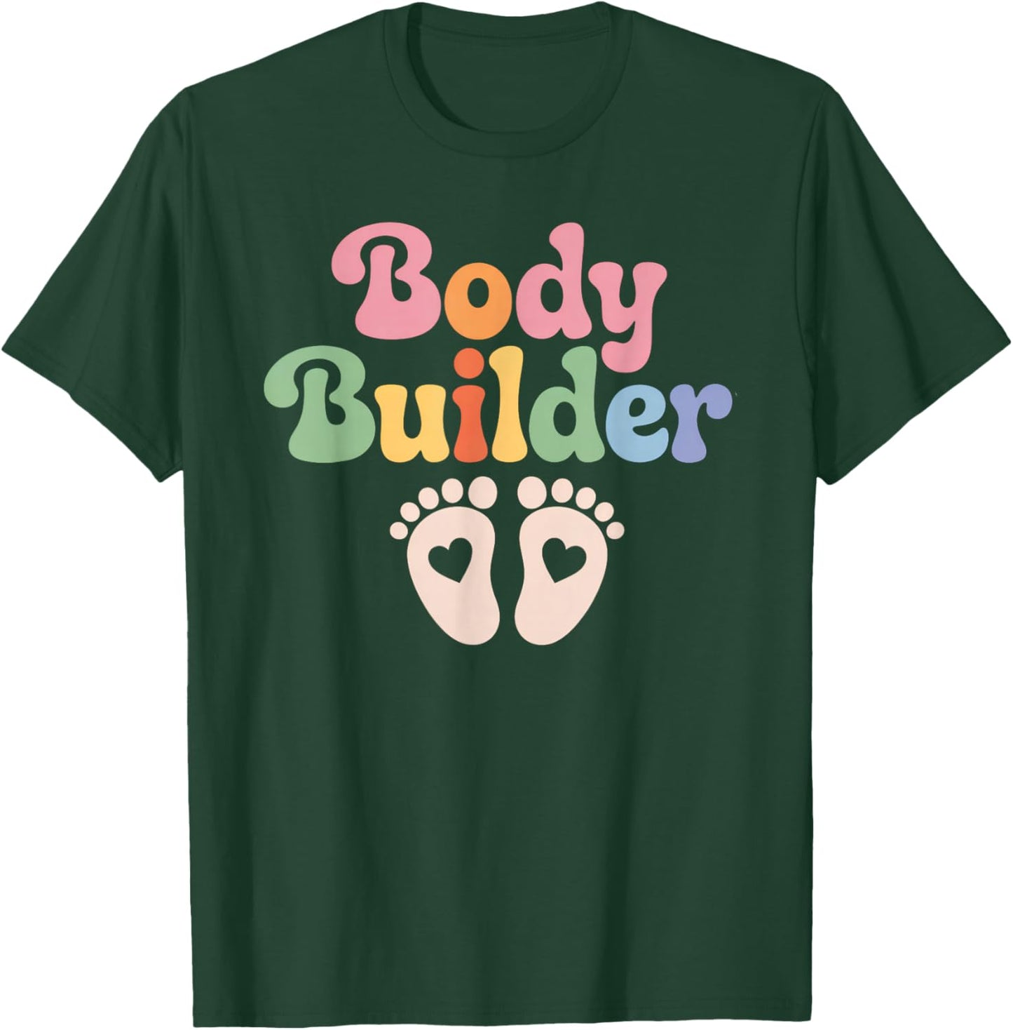 Bodybuilder Pregnancy Announcement Workout Pregnant Women T-Shirt - T-Shirt | Forest