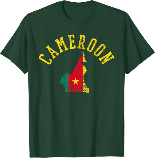 Cameroon National Country Flag Cameroonian Gift T-Shirt - T-Shirt | Forest