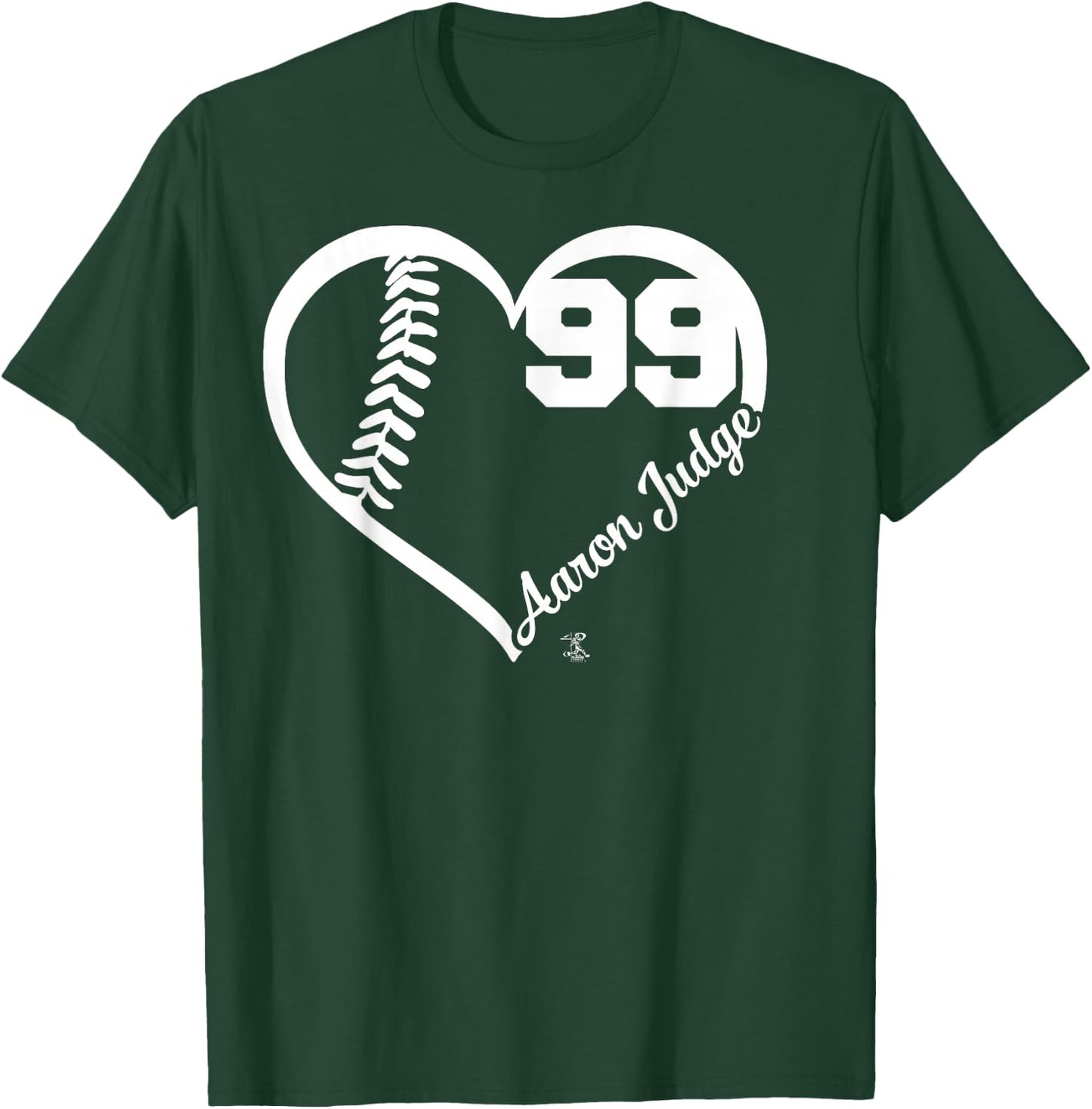 Aaron Judge Heart Number - Apparel T-Shirt - T-Shirt | Forest
