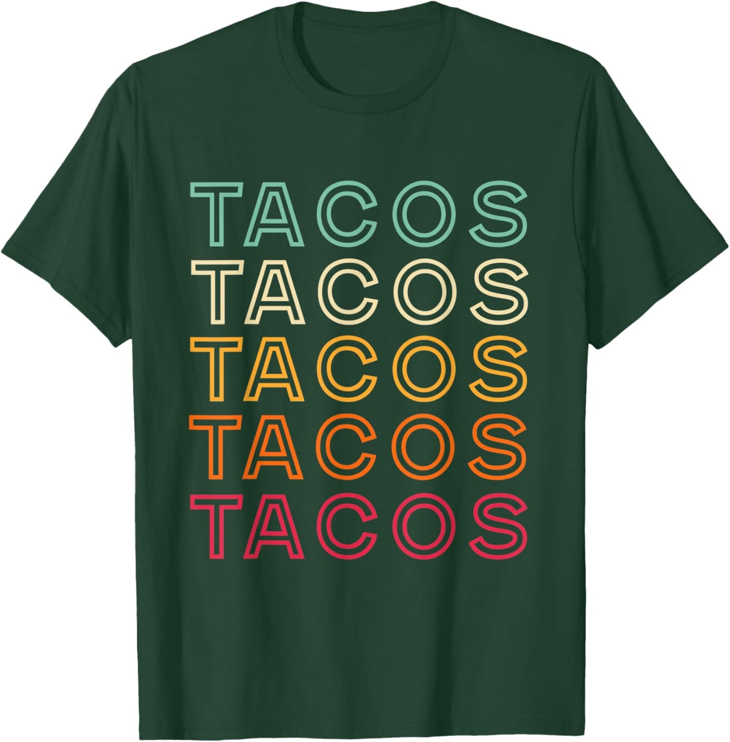 Retro Tacos Vintage Tacos T-Shirt - T-Shirt | Forest