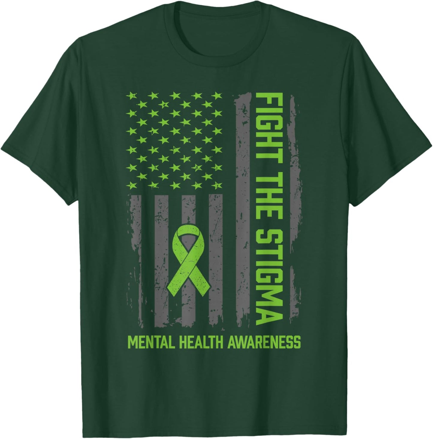 Mental Health Awareness Shirt Fight The Stigma Mental Health T-Shirt - T-Shirt | Forest