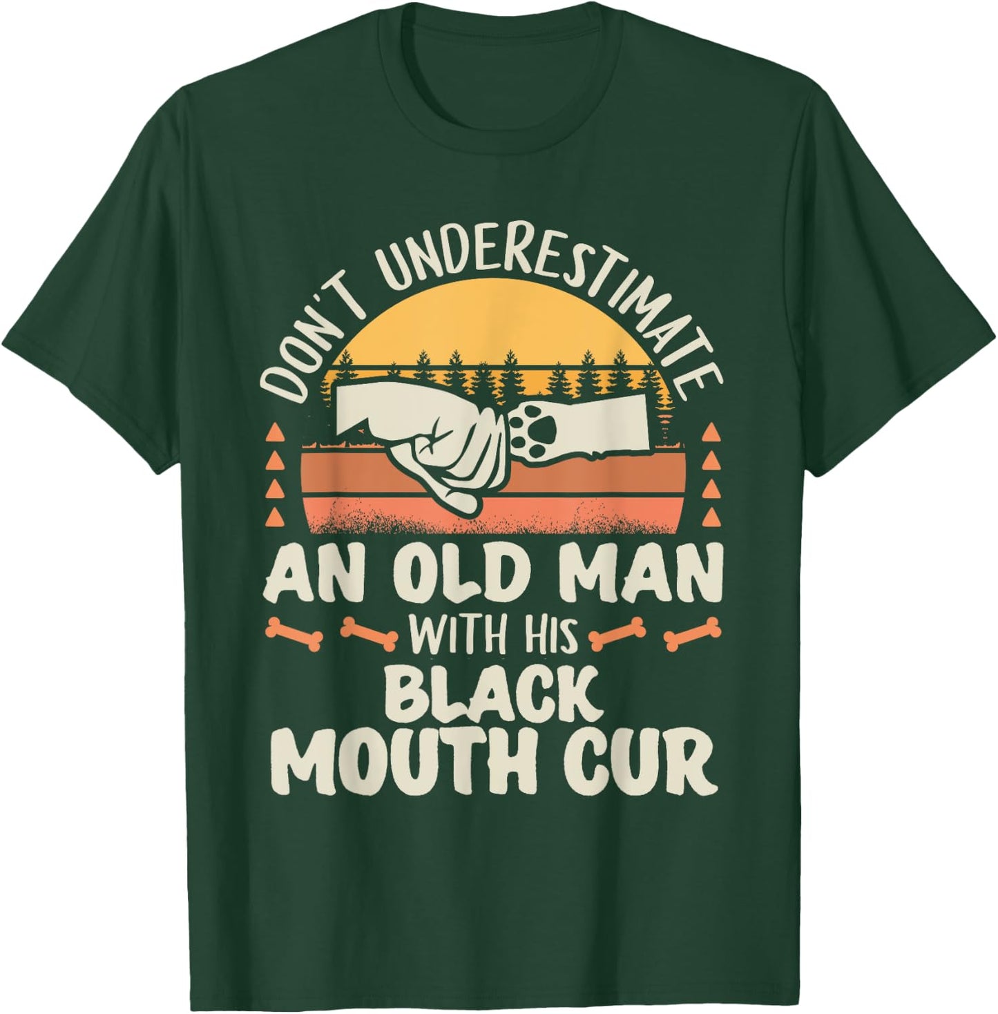 Black Mouth Cur Shirt Men Women Dog Mom Dog Lover T-Shirt - T-Shirt | Forest