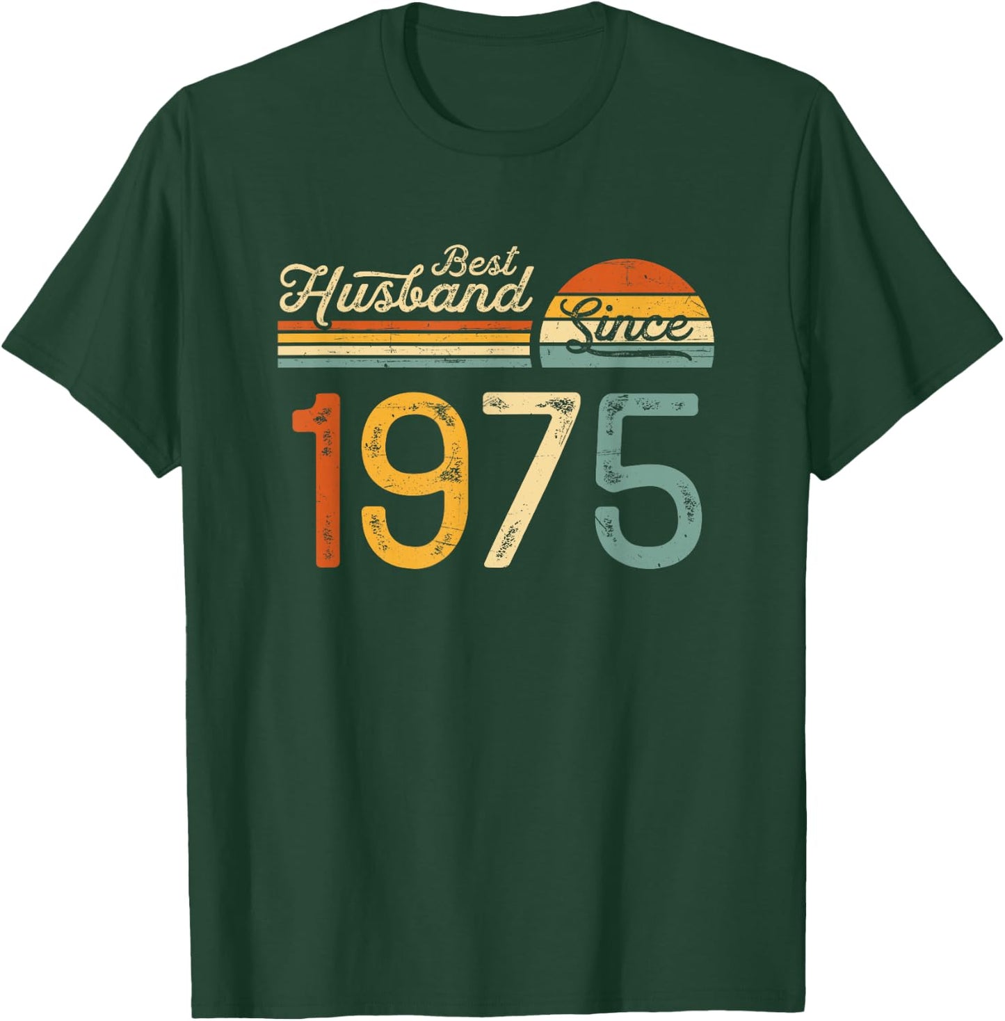 50th wedding anniversary 50 years - Best Husband Since 1975 T-Shirt - T-Shirt | Forest