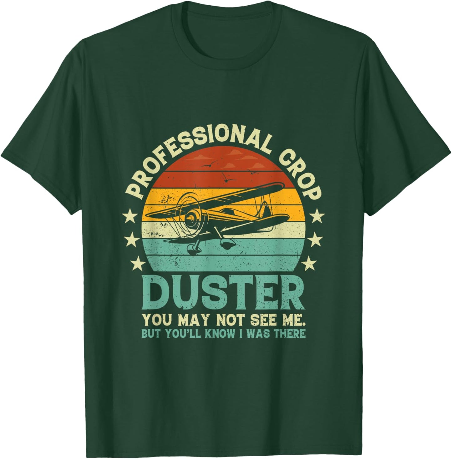 Sarcastic Professional Crop Duster Funny Adult T-Shirt - T-Shirt | Forest