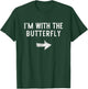 I’m With The Butterfly Halloween Couple Costume Butter-Fly T-Shirt - T-Shirt | Forest