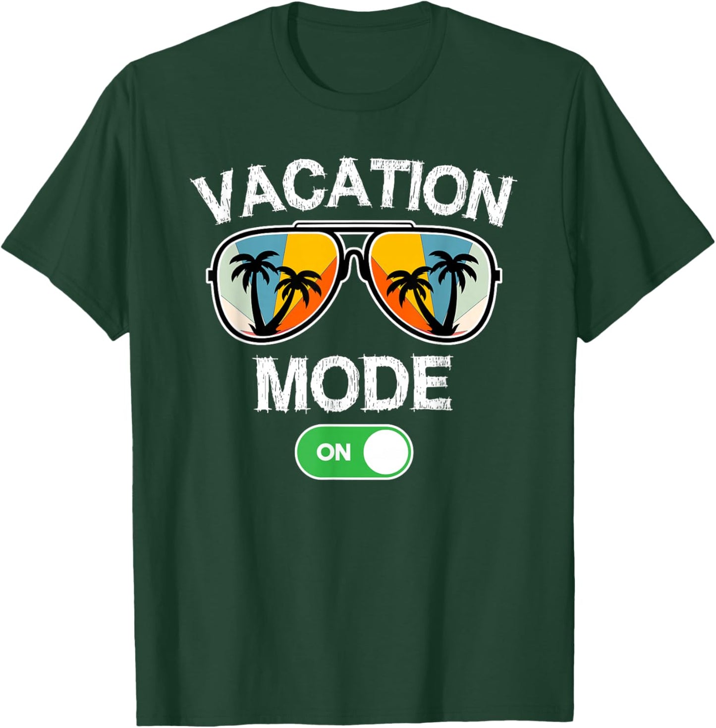 Vacation Mode On Sonnenbrille im Retro-Stil, witzig, für Familien geeignet T-Shirt - T-Shirt | Forest