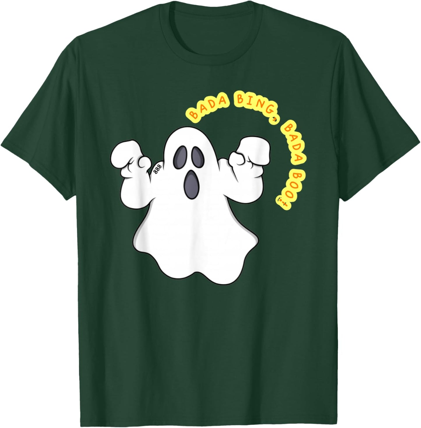 Halloween ghost bada bing, bada boo! 888 christinanicci.live T-Shirt - T-Shirt | Forest