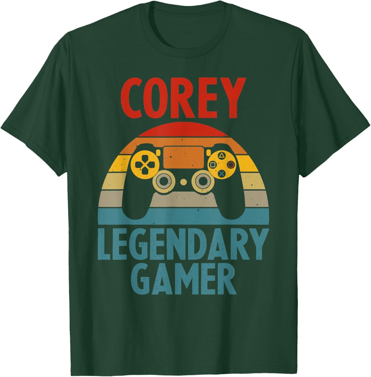 COREY Gift Name Personalized Funny Gaming Geek Birthday T-Shirt - T-Shirt | Forest