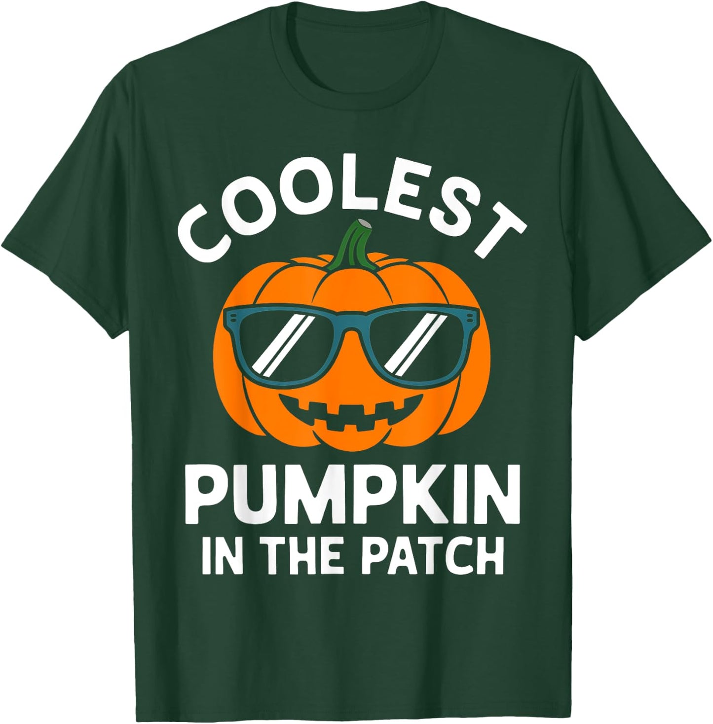 Toddler Boy Pumpkin Patch Shirt Kids Funny Halloween Costume T-Shirt - T-Shirt | Forest