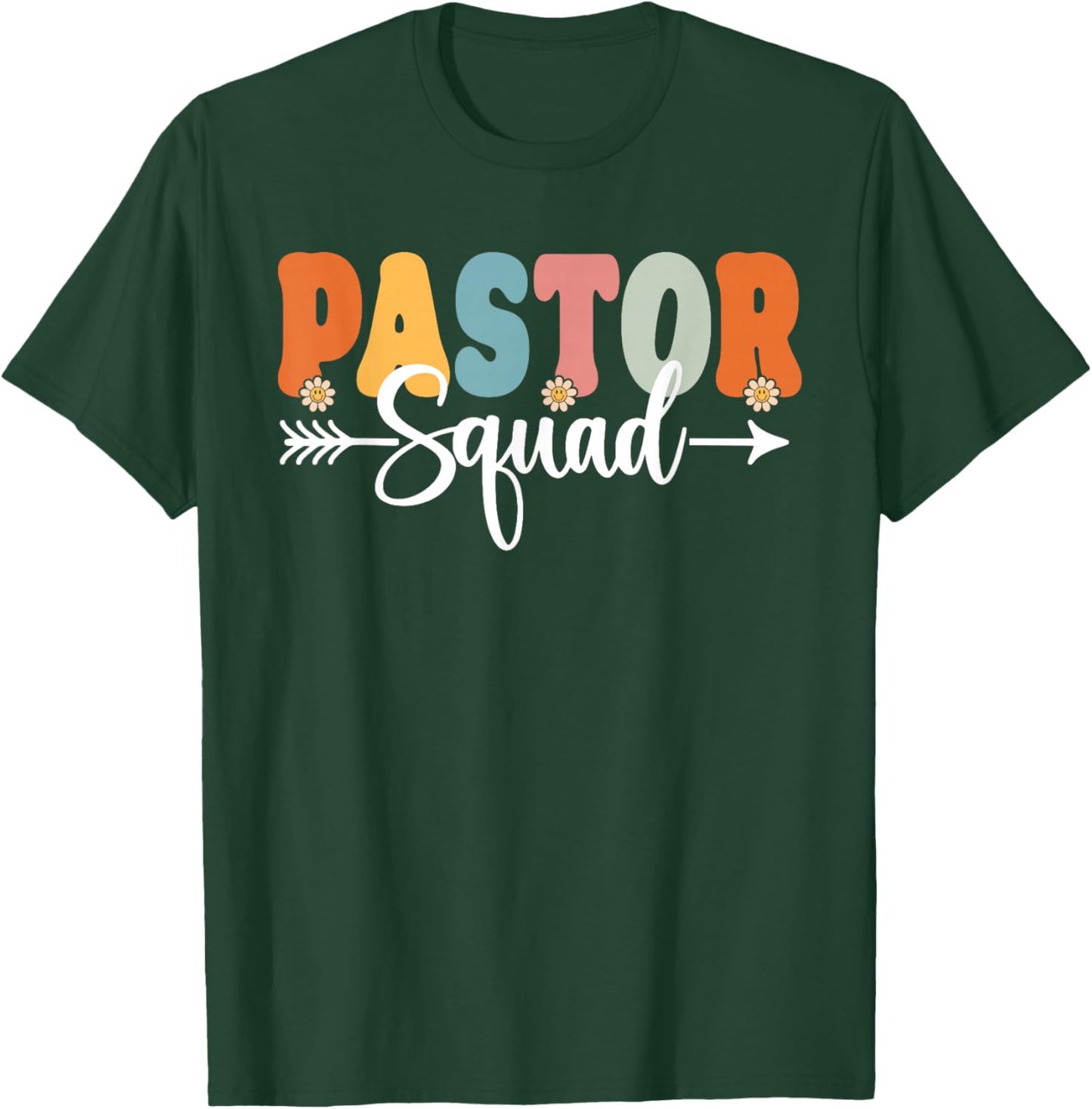 Pastor Squad Back To School Teachers Students Pastor Crew T-Shirt - T-Shirt | Forest
