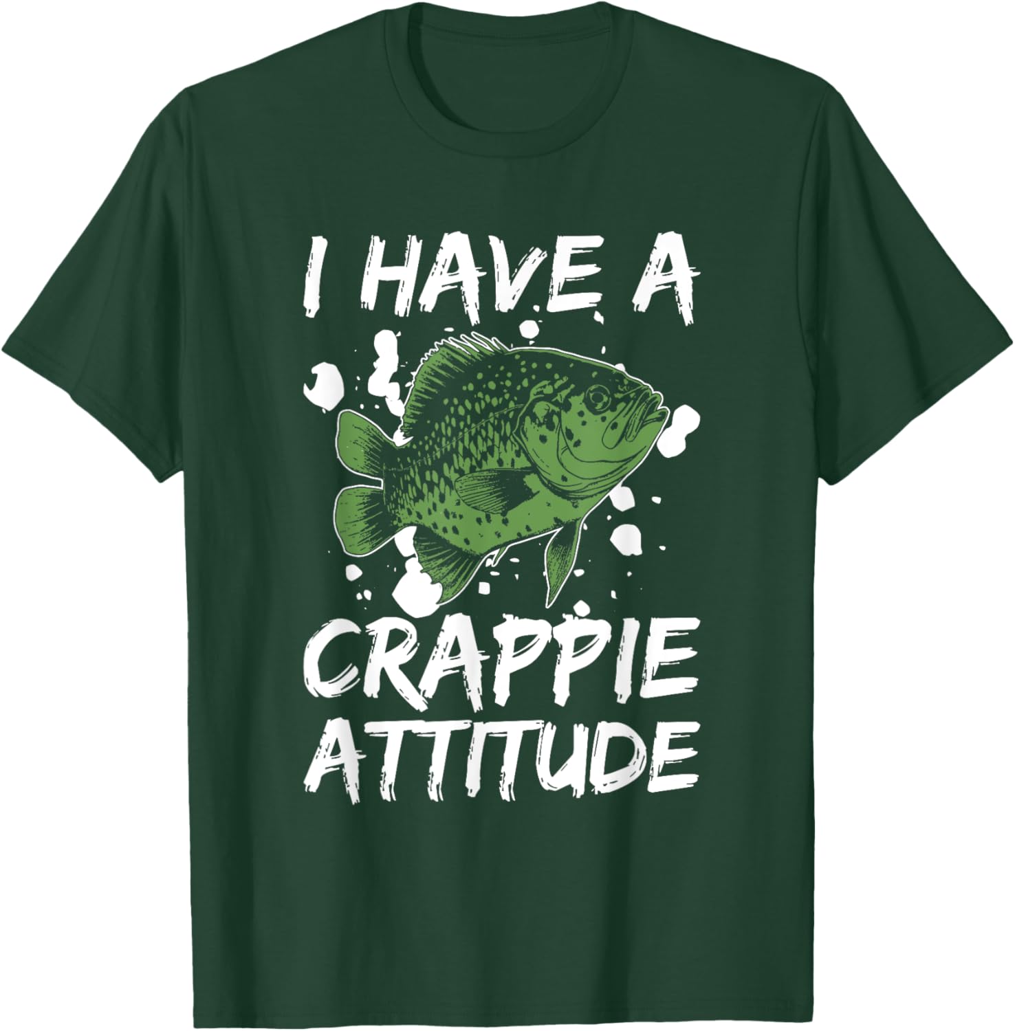 Crappie Attitude Design For Crappie Fishing T-Shirt - T-Shirt | Forest