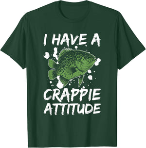 Crappie Attitude Design For Crappie Fishing T-Shirt - T-Shirt | Forest