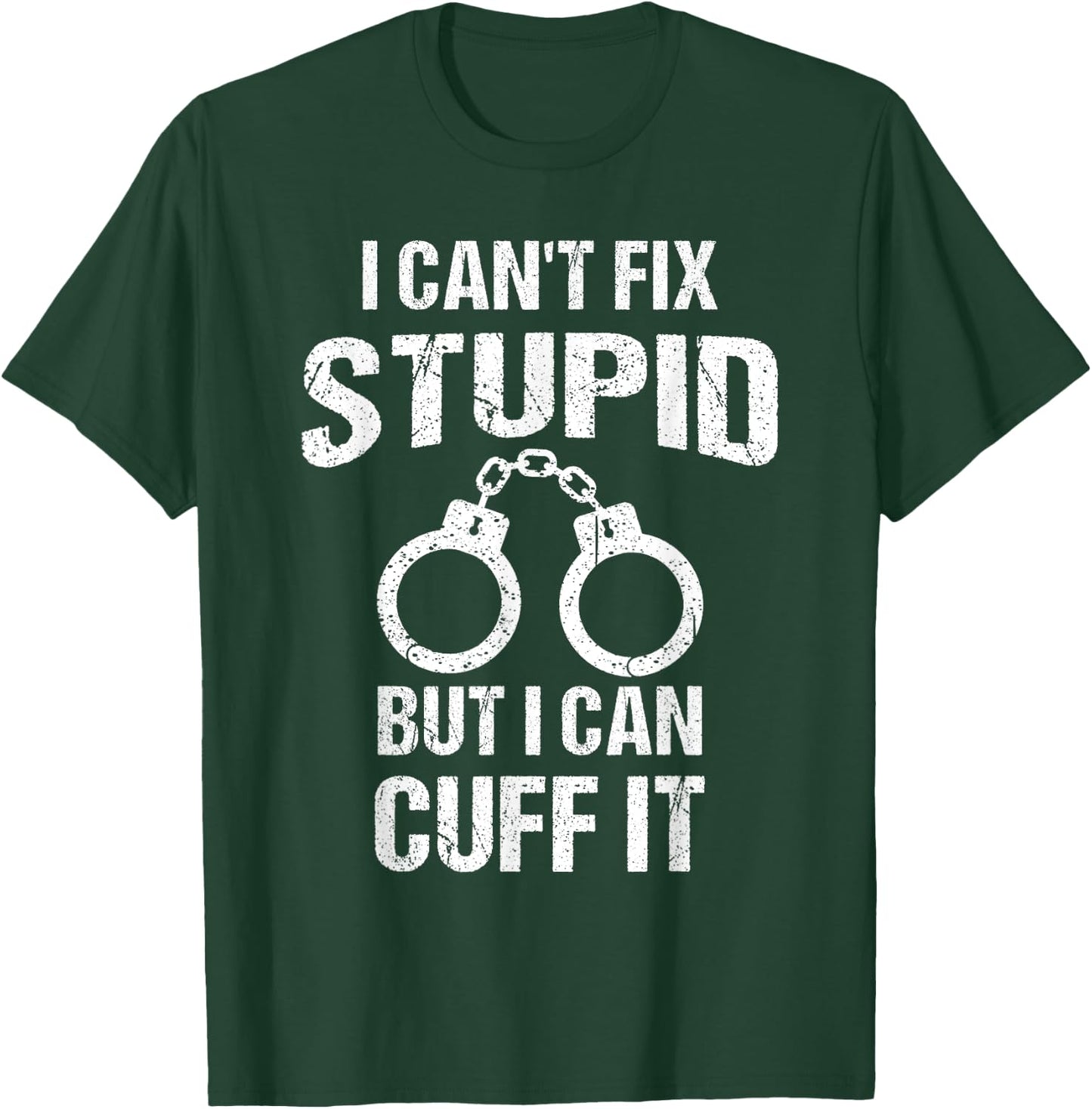 Funny Police Officer Design Women Cop Police Officer T-Shirt - T-Shirt | Forest
