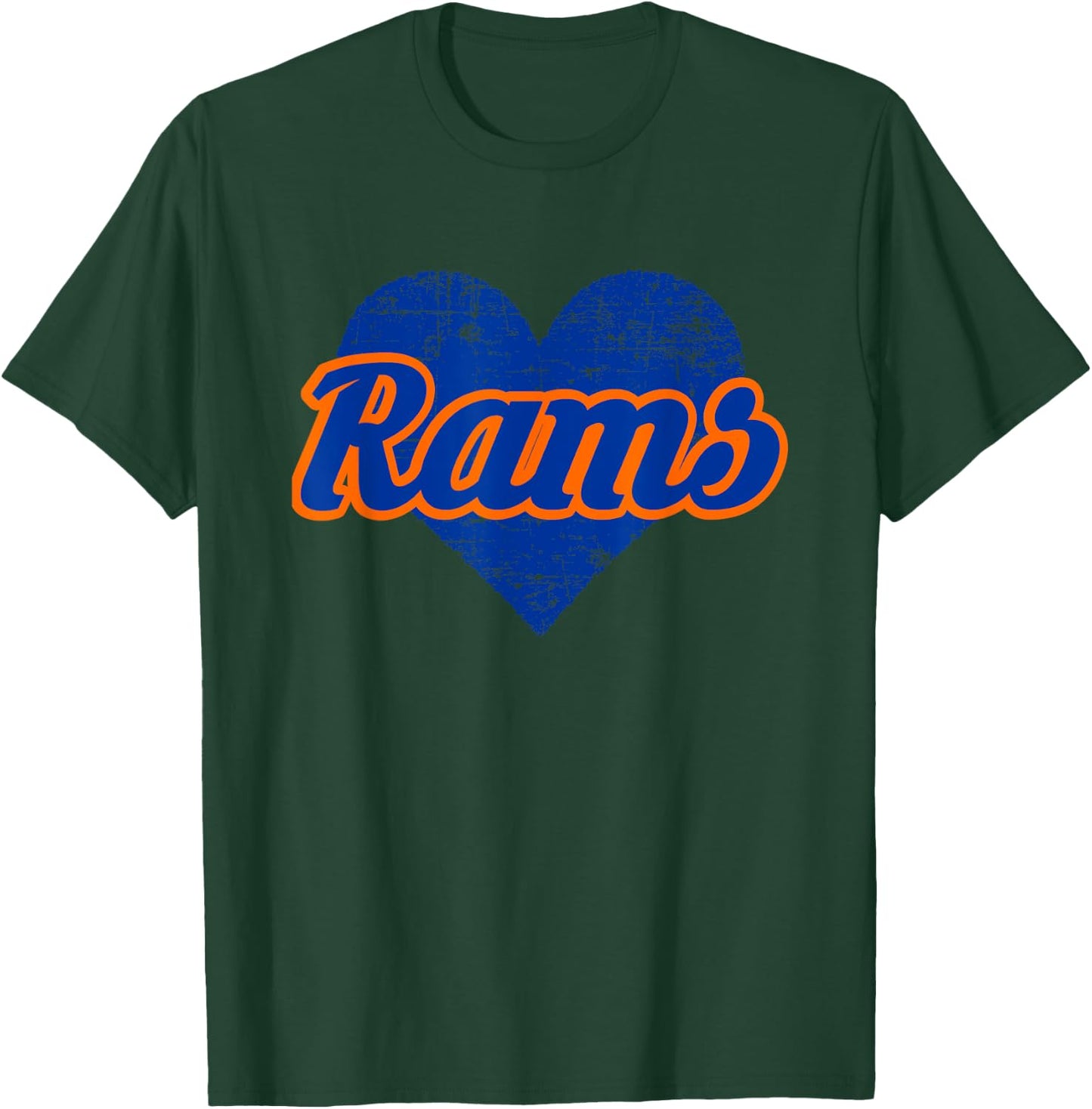 Starmount Rams Over Heart T-Shirt - T-Shirt | Forest