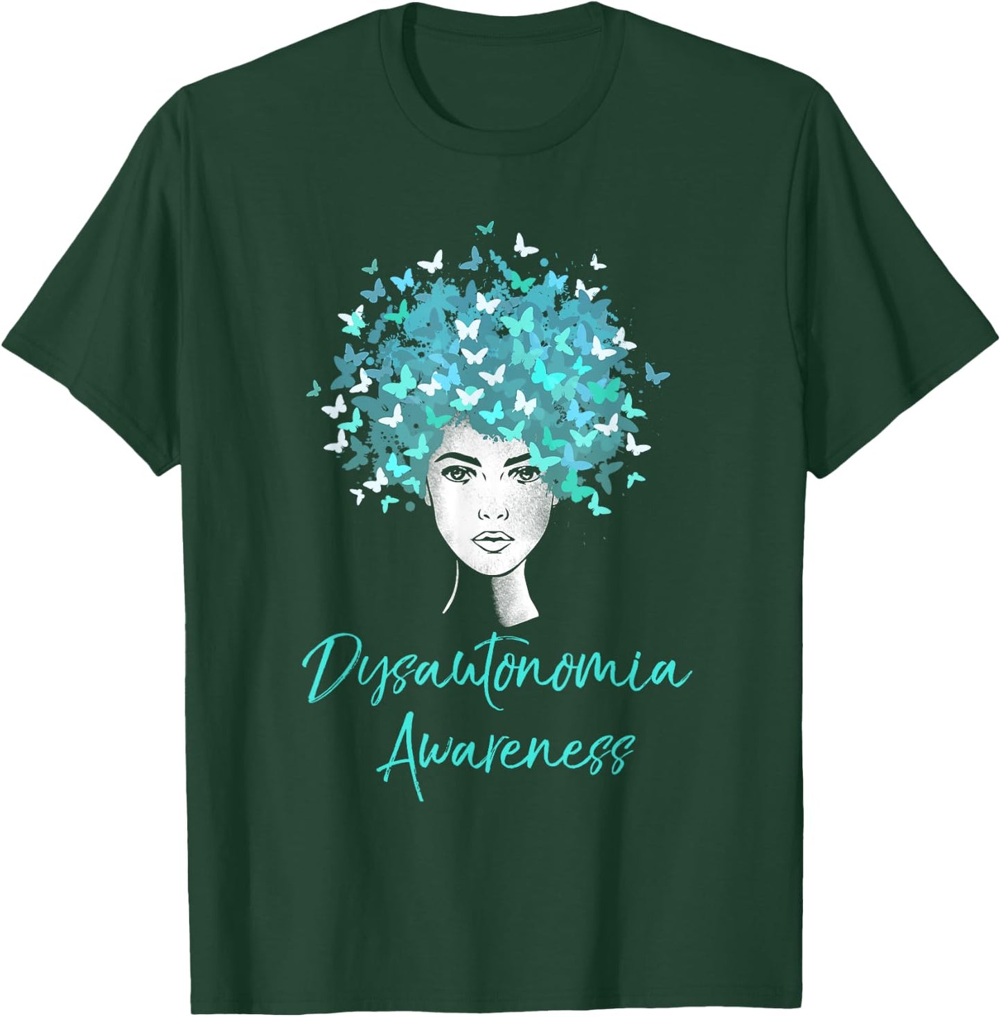Dysautonomia Awareness Butterflies Gift T-Shirt - T-Shirt | Forest