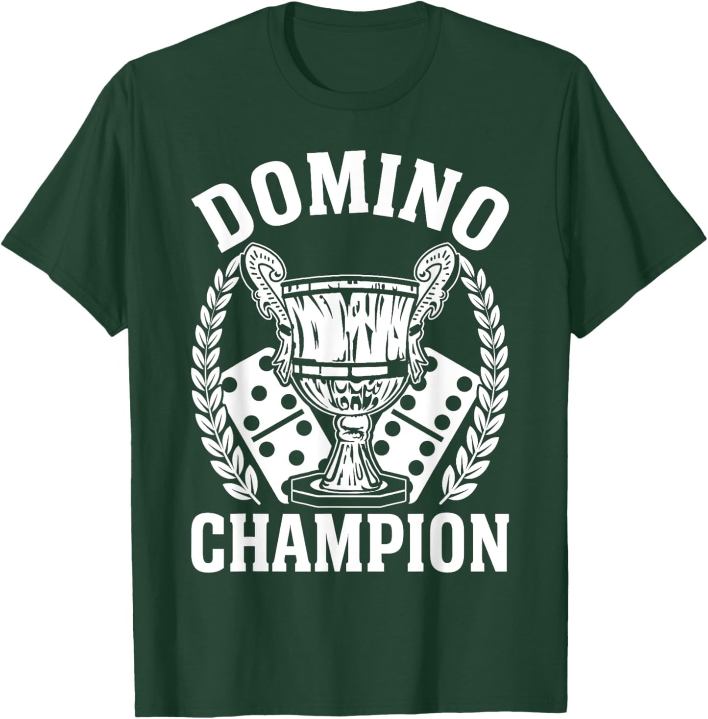 Domino Champion Dominoes Title Game Player T-Shirt - T-Shirt | Forest