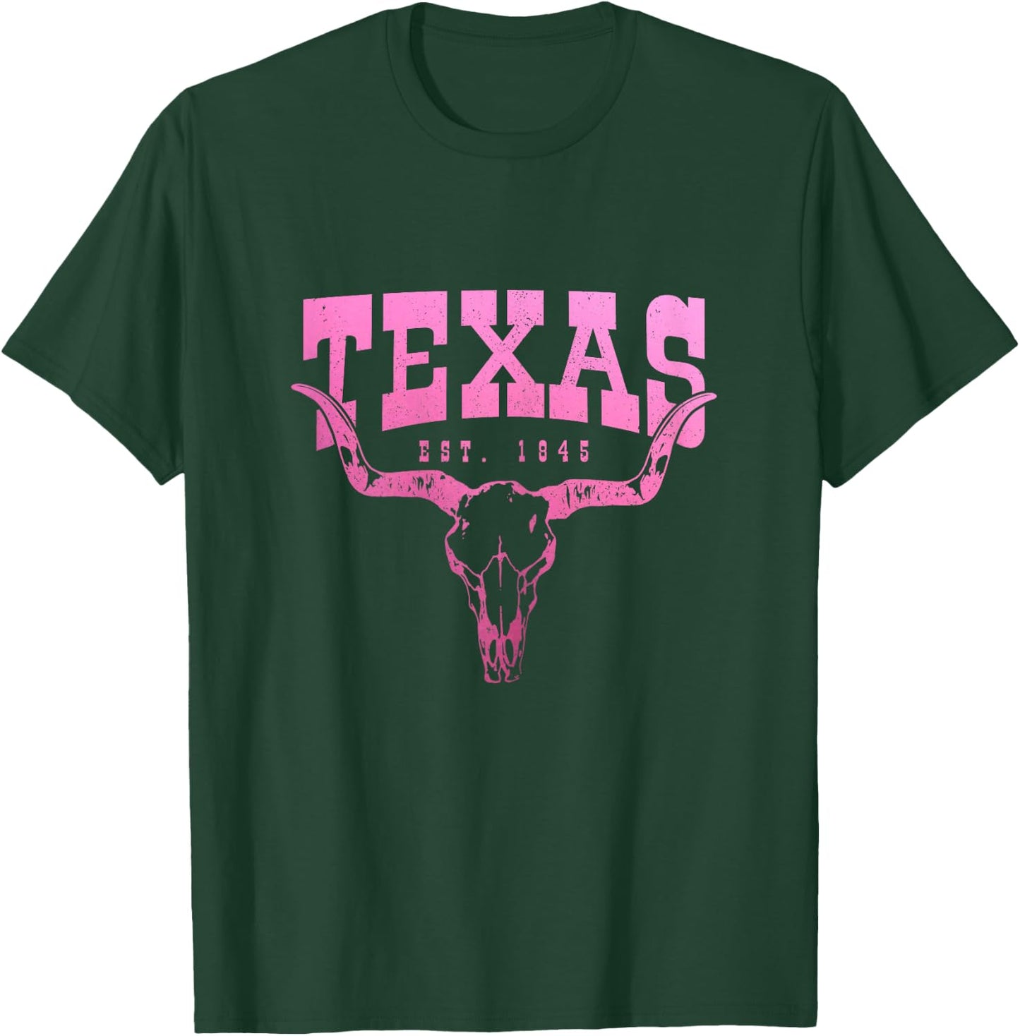 Texas Pride Est. 1845 TX Vintage Girls T-Shirt - T-Shirt | Forest