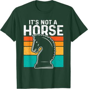 Funny Chess Shirt Its a Knight Its Not a Horse Vintage T-Shirt - T-Shirt | Forest