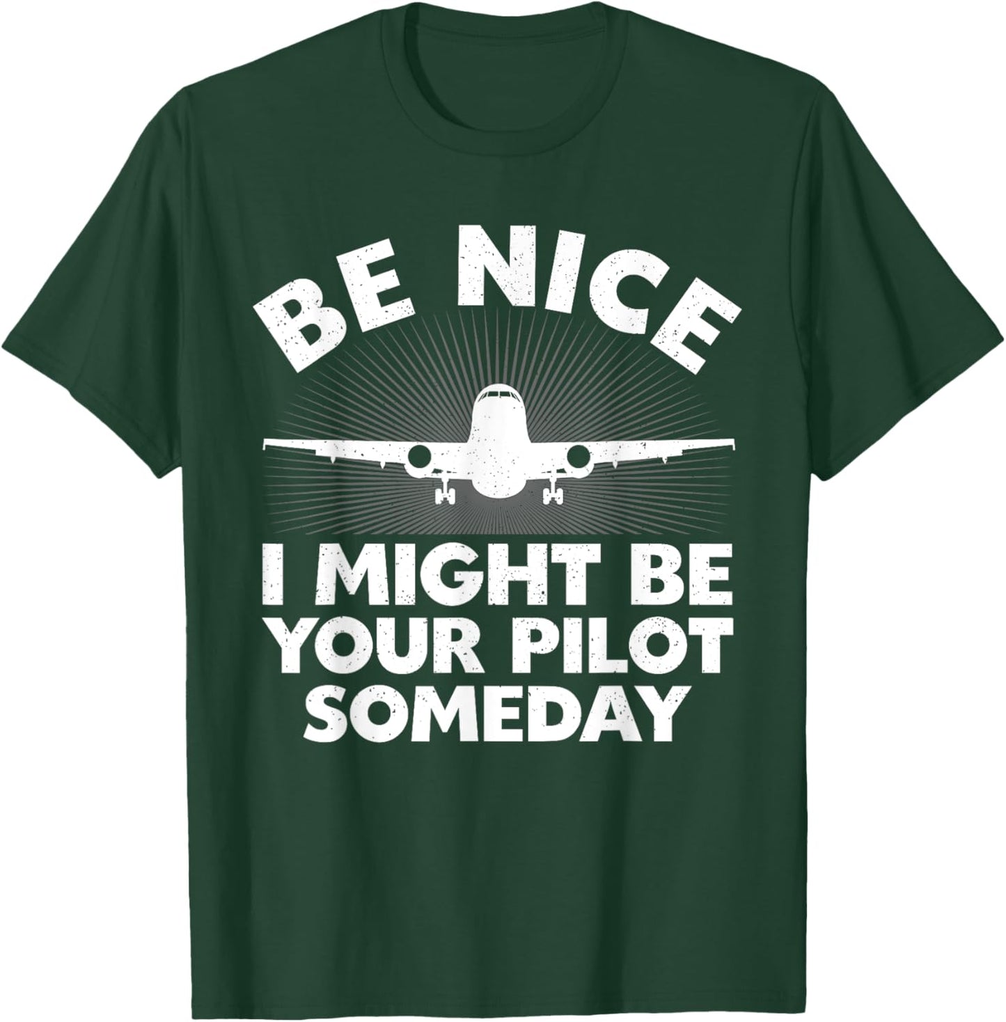 Funny Airline Pilot Art Women Aviation Future Pilot T-Shirt - T-Shirt | Forest