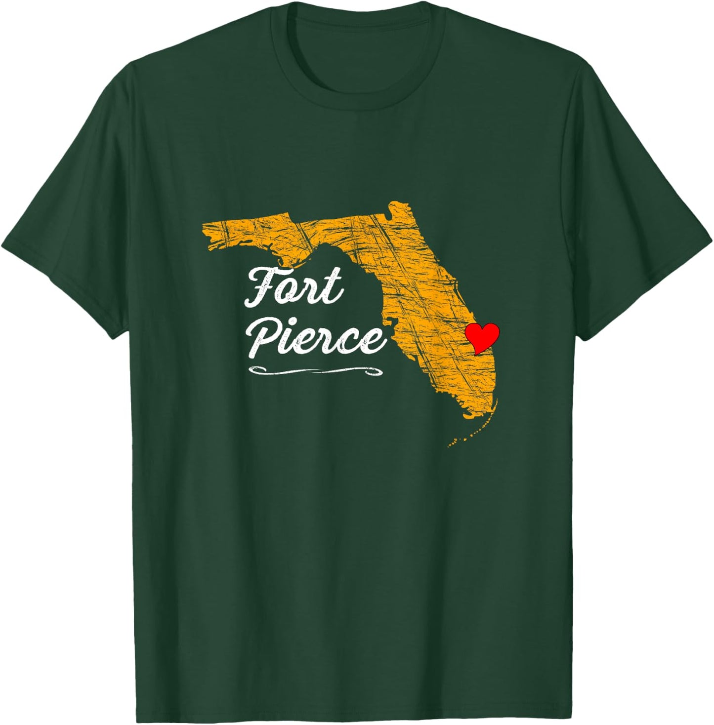 City of FORT PIERCE FLORIDA | Vacation Souvenir - Ft. Pierce T-Shirt - T-Shirt | Forest