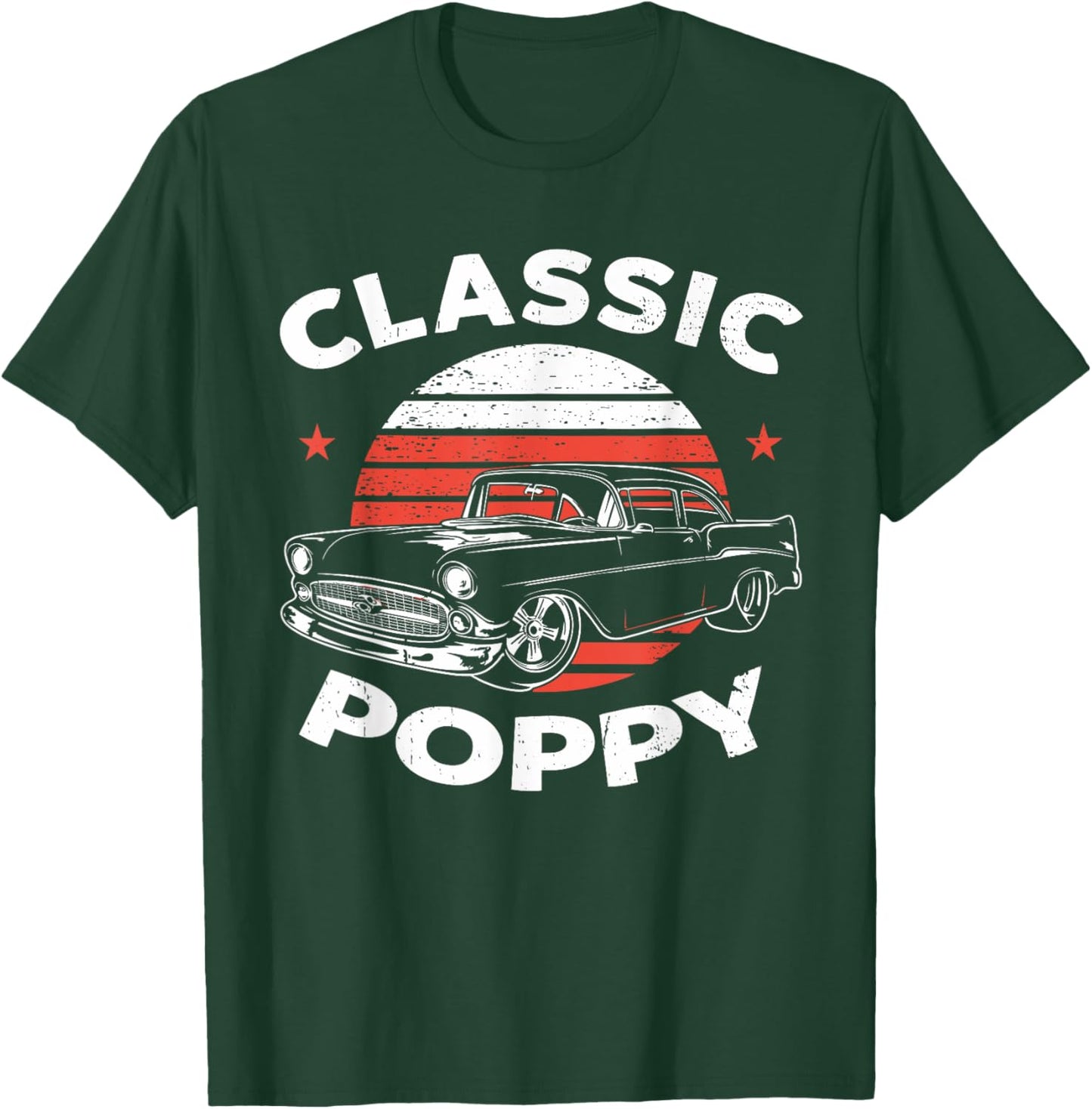 Poppy Vintage Retro Classic Funny Car Lover Enthusiast T-Shirt - T-Shirt | Forest