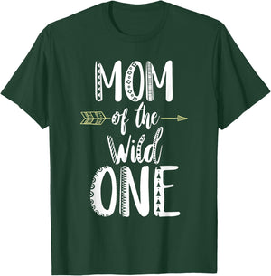 Mom Of The Wild One Shirt T-Shirt - T-Shirt | Forest