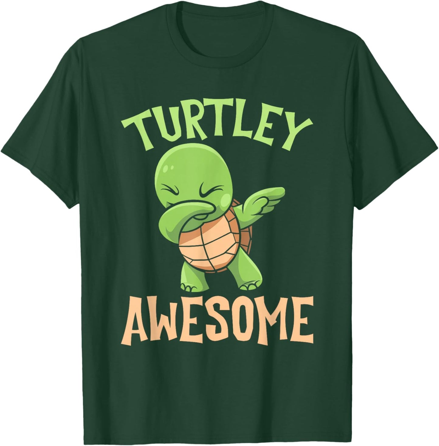 Turtley Awesome Dabbing Sea Turtle Ocean Turtle Lover T-Shirt - T-Shirt | Forest