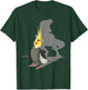 Funny Cockatiel Parrot Bird Memes Dinosaur T-Rex Shadow T-Shirt - T-Shirt | Forest