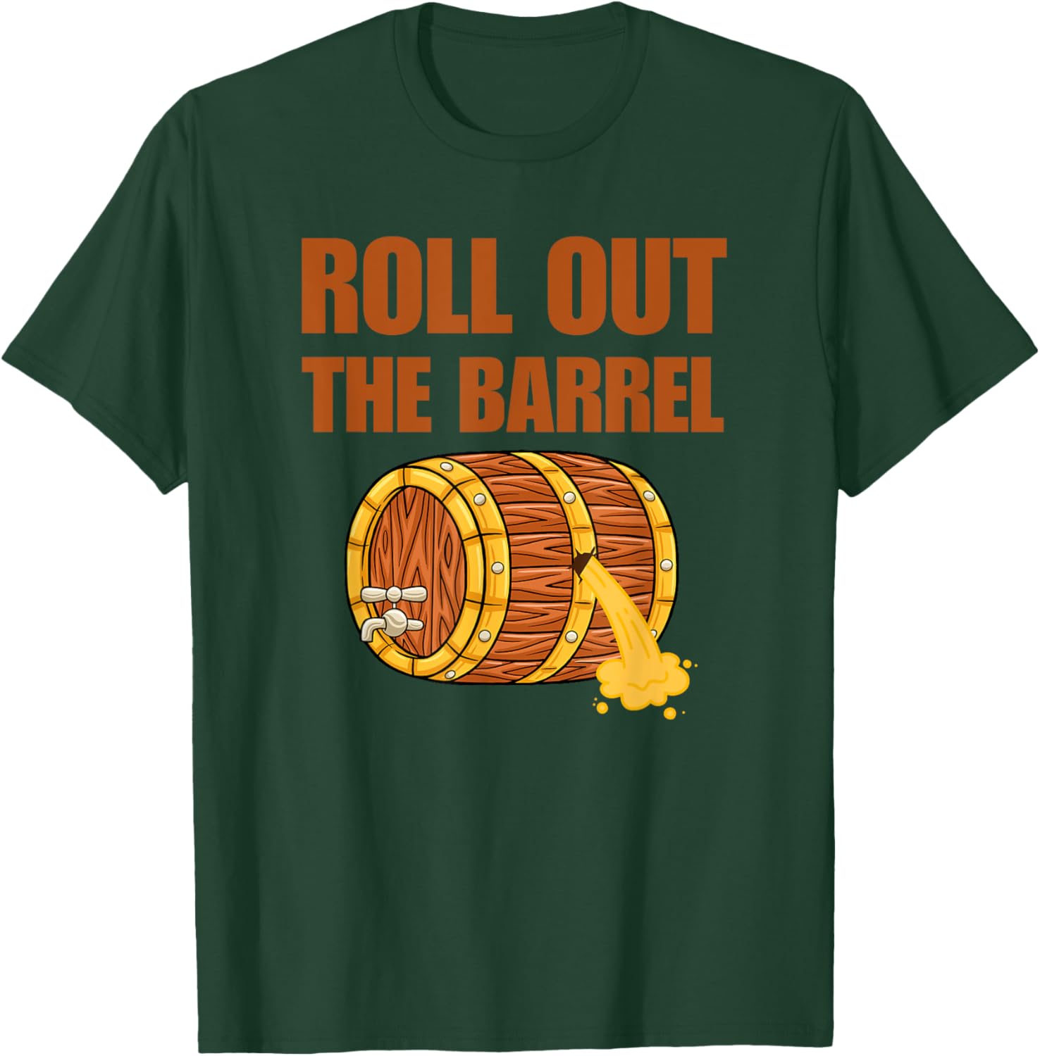 Brewers Roll Out The Barrel T-Shirt - T-Shirt | Forest