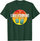 Lake Freeman Indiana Retro Flipflop Sunset Graphic T-Shirt - T-Shirt | Forest