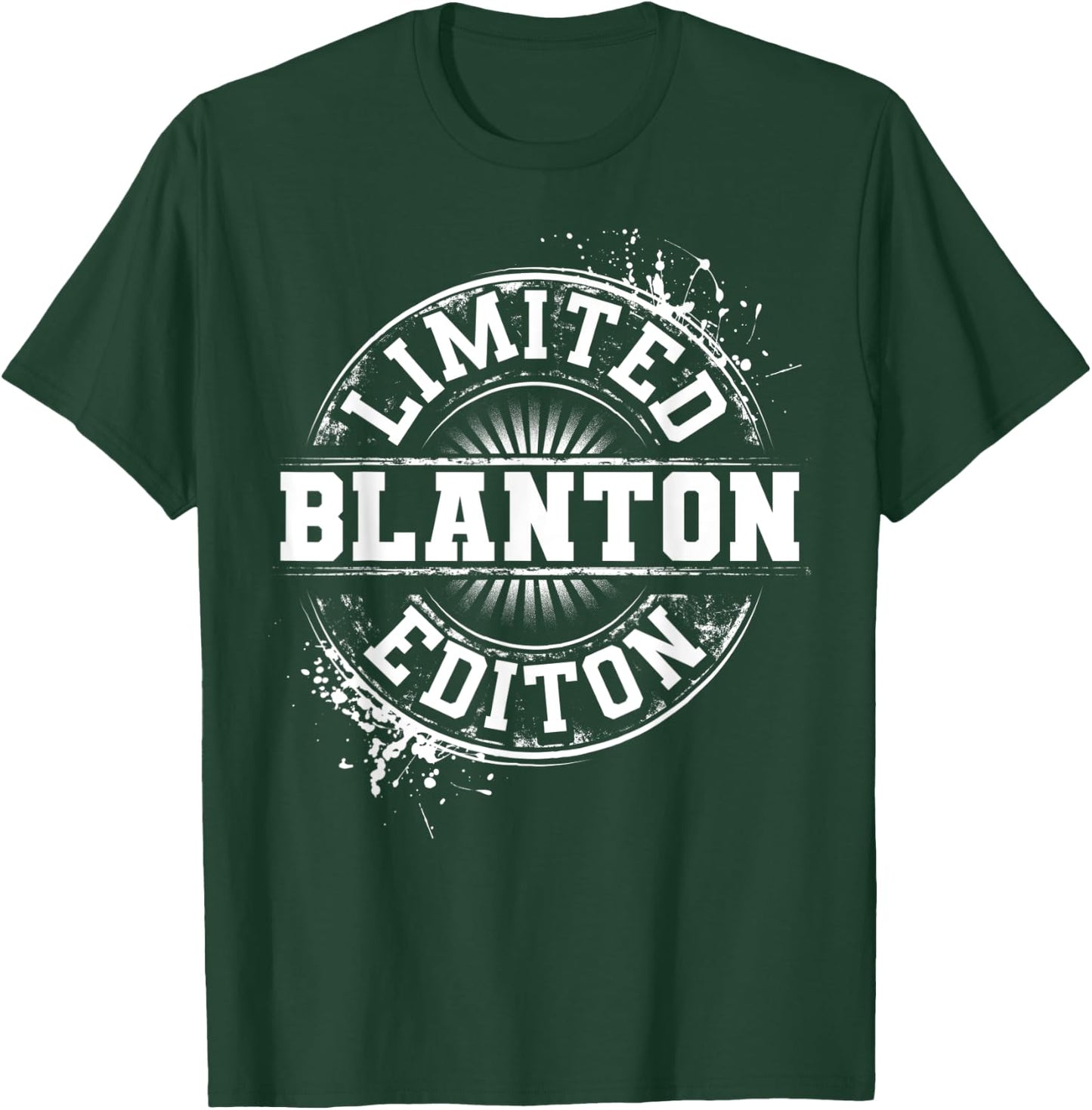 BLANTON Funny Surname Family Tree Birthday Reunion Gift T-Shirt - T-Shirt | Forest