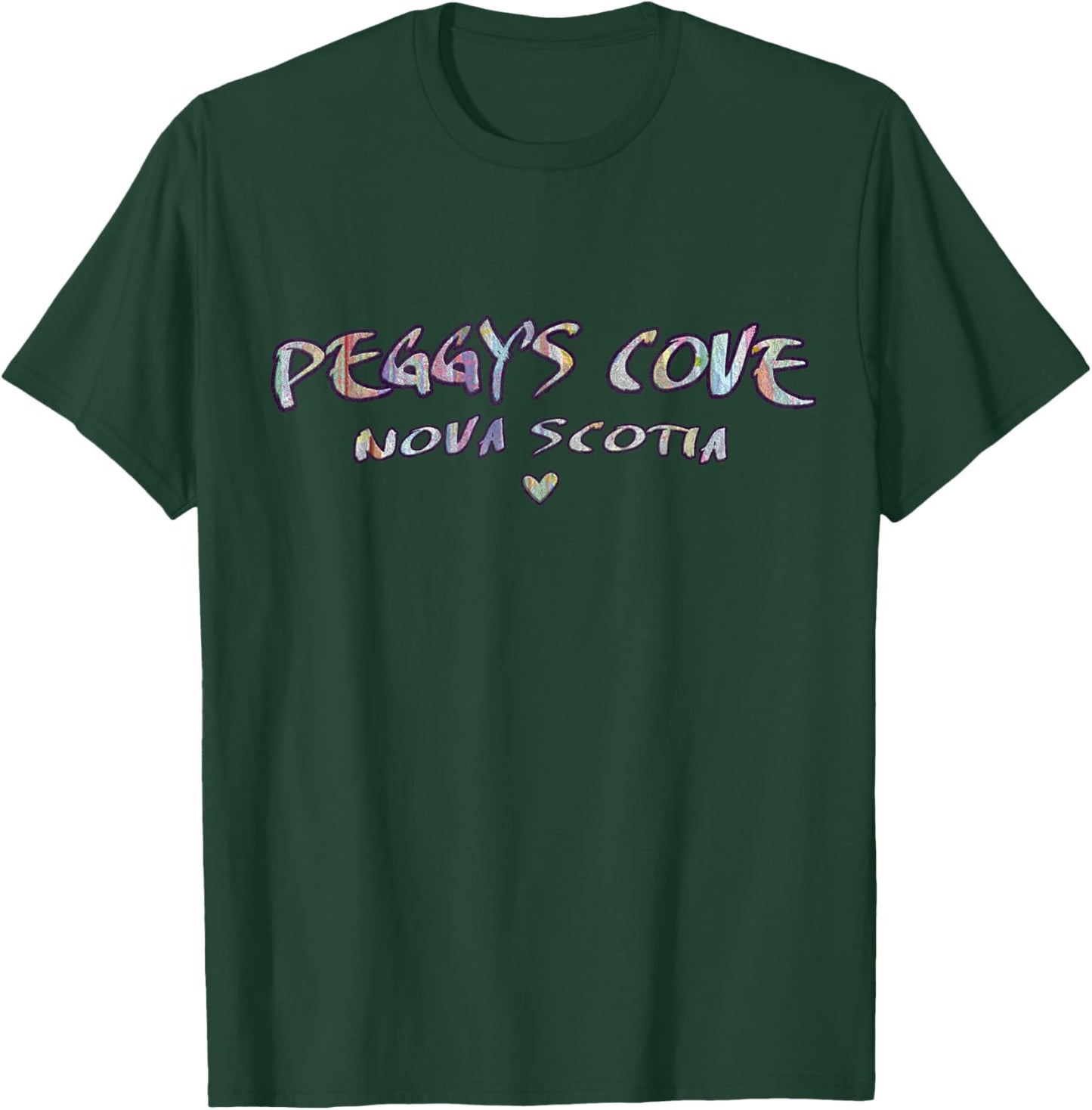 Peggy's Cove Nova Scotia Painted Logo - Peggy's Cove Canada T-Shirt - T-Shirt | Forest